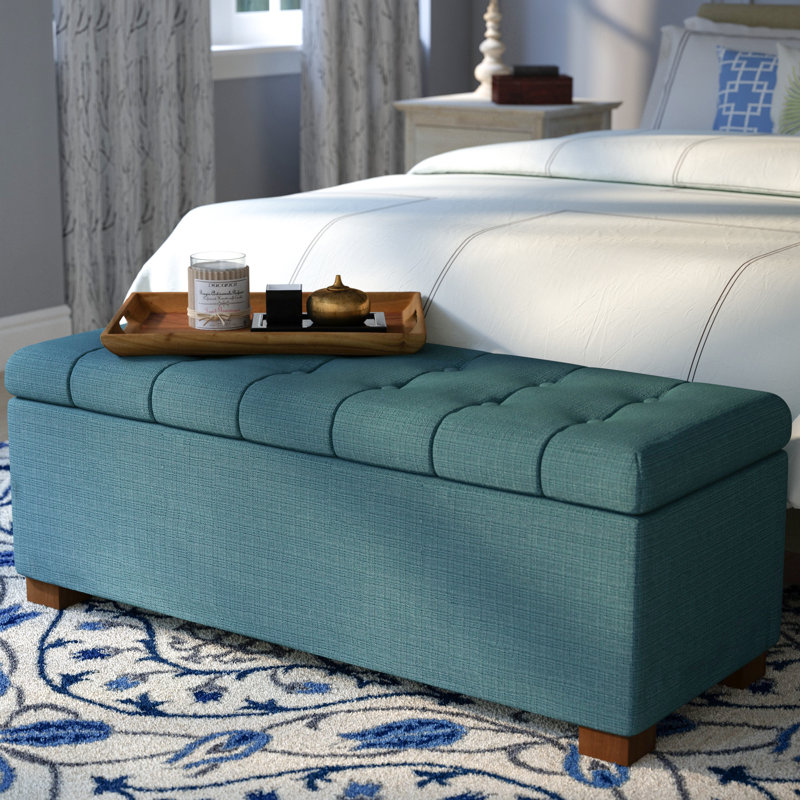 Andover Mills™ Ravenwood Upholstered Flip Top Storage Bench & Reviews